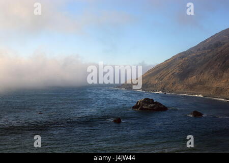 Pacific Coast Highway lange die Küste von Big Sur, Kalifornien Stockfoto