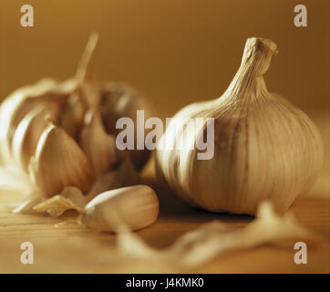 Knoblauch, Knoblauch Knötchen, Nelken Knoblauch Stillleben, Gemüse, Gewürzpflanze, Heilpflanzen, Gewürz, Droge, Lauch-Art, Allium Sativum, Knötchen, gesund, Gesundheit Stockfoto