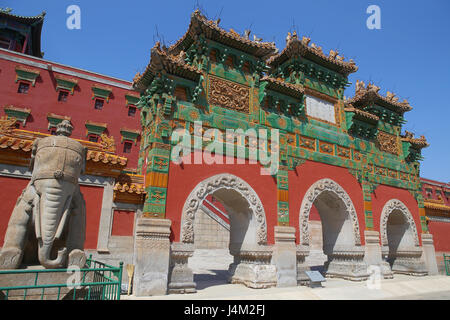 Xumi Fushou-Tempel (1780), Chengde, China Stockfoto