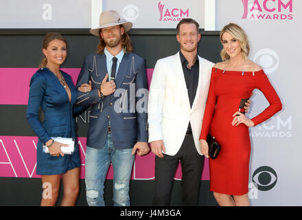 Academy of Country Music Awards 2017 bei T-Mobile Arena - Ankünfte mit: Florida Georgia Line, Brittney Marie Cole, Brian Kelley, Tyler Hubbard, Hayley Stommel wo: Las Vegas, Kalifornien, Vereinigte Staaten bei: Kredit-2. April 2017: Nicky Nelson/WENN.com Stockfoto