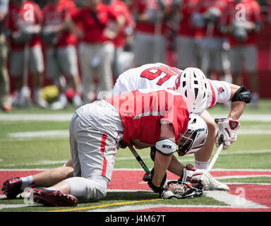 Lacrosse-match zwischen Ohio State und Rutgers Stadium High Point Lösungen in Piscataway, New Jersey Stockfoto