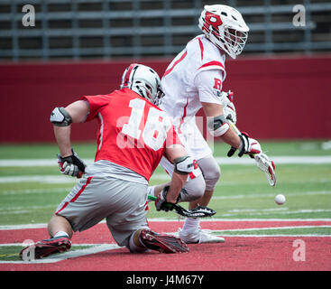 Lacrosse-match zwischen Ohio State und Rutgers Stadium High Point Lösungen in Piscataway, New Jersey Stockfoto