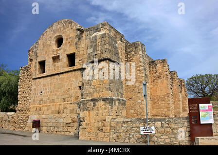 Die zuckerfabrik von Kolossi Burg, eine ehemalige Festung der Kreuzritter an der südwestlichen Flanke von kolossi Dorf, Limassol, Zypern Insel. Stockfoto