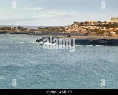 Blick auf San Vincente Küste, Mindelo, Kapverden Stockfoto