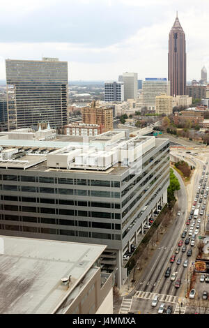 Blick vom Hilton Hotel Downtown Atlanta, Georgia, USA Stockfoto