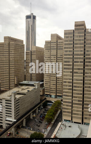 Blick vom Hilton Hotel Downtown Atlanta, Georgia, USA Stockfoto