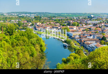 Flusses Charente in Angouleme, Frankreich Stockfoto