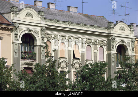 Kroatien, Zagreb, Praska, Haus, Fassade, österreichische Europa, Südost-Europa, Balkan-Halbinsel, der Balkan-Halbinsel, Republika Hrvatska, Hauptstadt, Stadt, Ort von Interesse, Gebäude, Struktur, Architektur, Fassade, Fassade Schöpfung Stockfoto