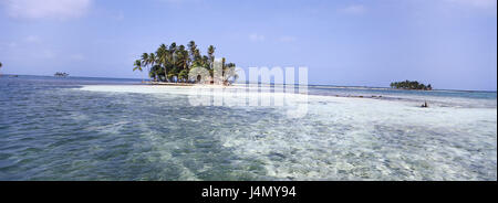 Panama, Isla San Blas, Rio Sidra, batch Grillos Inseln Mittelamerika, San wind Inseln, Archipel San weht, Insel, Meer, Palmen Inseln, Stahlwerke, Tourismus, Reiseziel, Urlaub, Konzeption, Abgeschiedenheit, Ruhe, Stille, Trauminsel, Traumurlaub Stockfoto