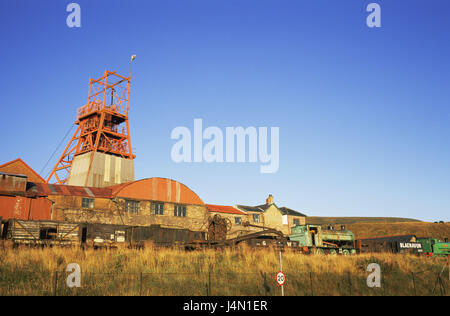 Großbritannien, Wales, Monmouthshire, Blaenavon, großen bundesweiten Steinkohle Museum, Museum, Freiland Museum, Besucherbergwerk, Bergwerk, Ort von Interesse, Attraktion, Tourismus, Reiseziel Stockfoto