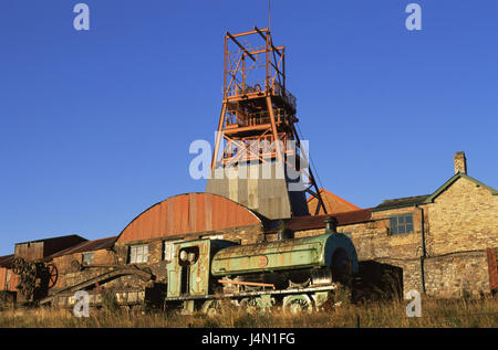 Großbritannien, Wales, Monmouthshire, Blaenavon, großen bundesweiten Steinkohle Museum, Museum, Freiland Museum, Besucherbergwerk, Bergwerk, Ort von Interesse, Attraktion, Tourismus, Reiseziel Stockfoto