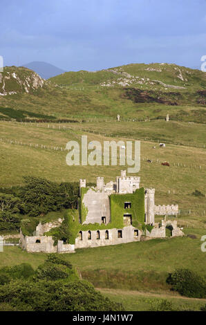 Irland, Connacht, Connemara, county Galway, Clifden, Clifden Castle, Ruine, Stockfoto