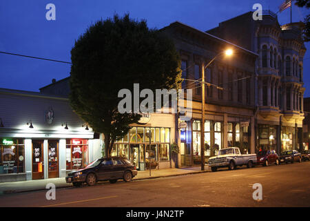 USA, Washington, port Townsend, Stadtbild, Abend, Stockfoto