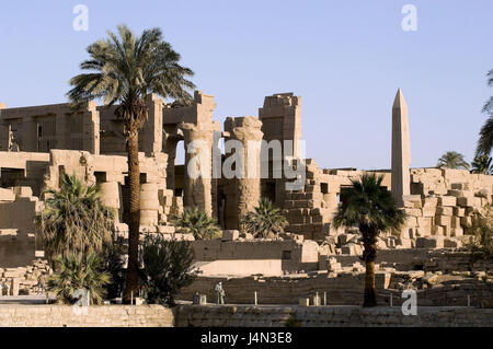 Ägypten, Nil Senke, Luxor, Tempel Anlage Karnak, Amun-Tempel, Stockfoto