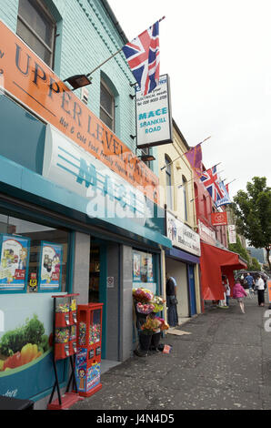 Nordirland, Ulster, county Antrim, Belfast, Belfast, Shankill Road, Straßenszene, Stockfoto