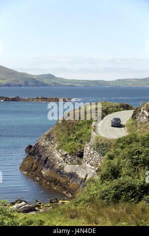 Munster, Irland Cork county, Beara Halbinsel, Küstenstrasse, Stockfoto