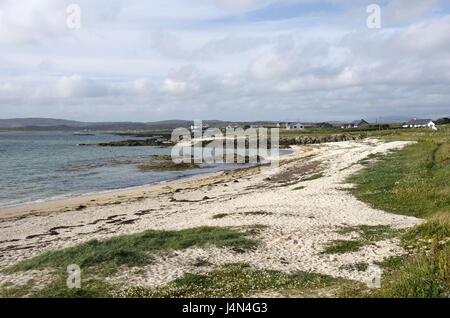 Irland, Connacht, Connemara, County Galway, mit Clifden, Küstenlandschaft, Stockfoto