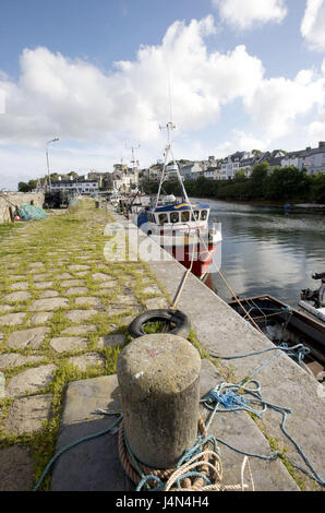 Connacht, Irland, Connemara, county Galway, Roundstone, Hafen, Stockfoto