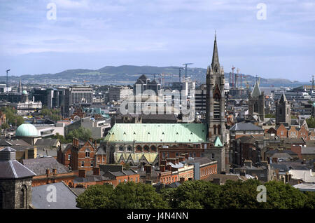 Leinster, Irland Dublin, Blick auf die Stadt, Stockfoto