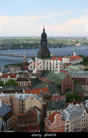 Lettland, Riga, Altstadt, Blick auf die Stadt, Stockfoto