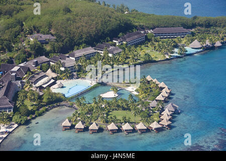 Französisch-Polynesien, Tahiti, Tahiti Nui Island, Intercontinental Resort, Luftaufnahmen, Stockfoto
