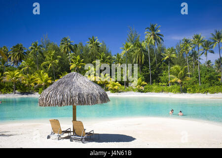 Französisch Polynesien, Bora Bora, Intercontinental Resort, Strand, Stockfoto