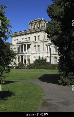 Deutschland, Essen, Ruhr Gebiet, Bredeney, Villa Hügel, Detail, North Rhine-Westphalia, Essen-Bredeney, Park, Hill Park, Residenz, Familiensitz, der Industriellenfamilie, Gebäude, Gebäude, Architektur, Kulturstiftung Ruhr, Museum, Kruppe Archiv, Kunstausstellungen, Vertretung Stockfoto