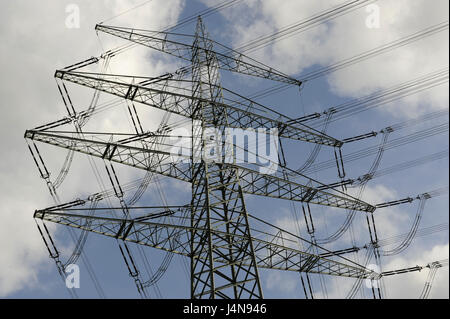 Hochspannungs-Pole, Detail, Stockfoto