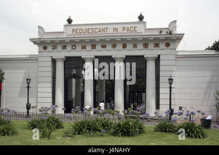 Argentinien, Buenos Aires, Recoleta, Friedhof, Eingang, Stockfoto