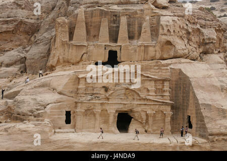 Nahen Osten, Jordanien, Petra, Tourist, Stockfoto