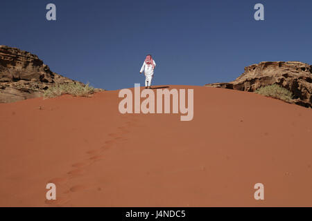 Den Nahen Osten, Jordanien, Wadi Rum, Beduinen, Sanddüne, Stockfoto