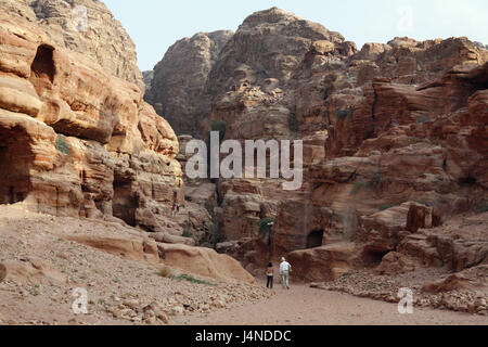 Nahen Osten, Jordanien, Petra, Tourist, Stockfoto