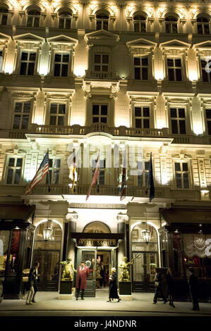 Österreich, Wien, Hotel Sacher, Stockfoto