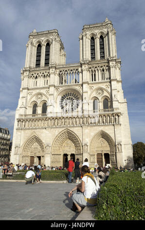 Frankreich, Paris, Ile De La Cite?, Cathedrale Notre-Dame, Stockfoto