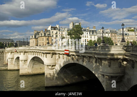 Frankreich, Paris, seine, Pont Neuf, Stockfoto