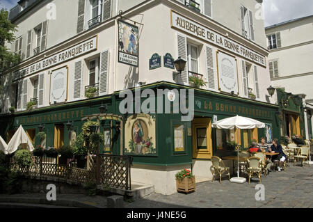 Frankreich, Paris, Montmartre, Place du Tertre, Straßencafé, Stockfoto