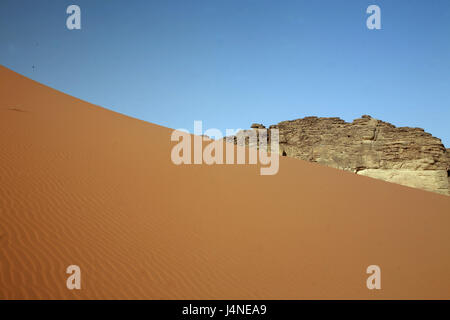 Nahen Osten, Jordanien, Wadi Rum, Landschaft, Natur, Stockfoto