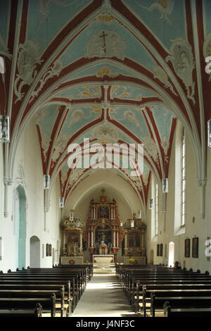 Deutschland, Niedersachsen, samt Pfarrei Bersenbrück, Rieste, die dominikanischen Kloster ', Christus am Kreuz Retter", Innenansicht, Kirche"Johannes der Täufer", Stockfoto