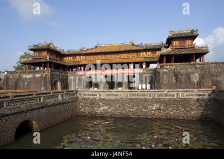 Vietnam, Gee-Hochburg, Ngo Mon Tor, Seerosenteich, Stockfoto