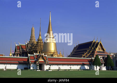 Thailand, Bangkok, Wat Phra Kaew, Grand Palace, Stockfoto