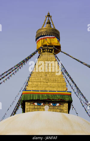 Stupa von Bodnath, Nepal, Stockfoto