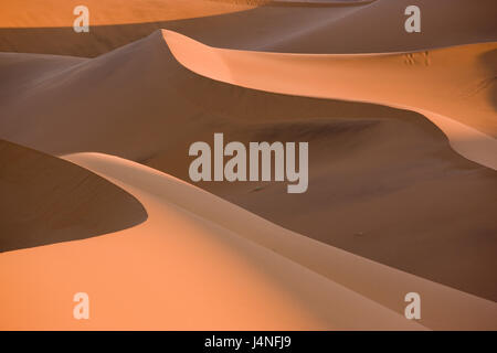 Namibia, Namib-Naukluft-Park, Sossuvlei, Dünen Landschaft, Stockfoto