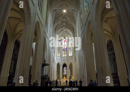 Frankreich, Paris, Saint-Gervais-Saint-Protais Kirche, innen geschossen, Stockfoto