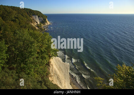 Deutschland, Mecklenburg-Vorpommern, Ostsee, Insel Rügen, Nationalpark Jasmund, Sassnitz, Kreide-Küste, Stockfoto