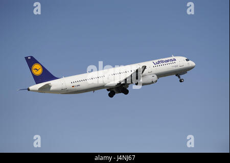 Flugzeug, Airline, Lufthansa, Start, Stockfoto