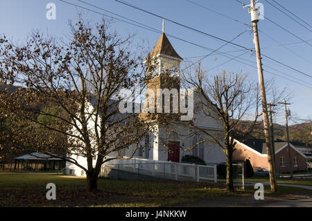 USA, West Virginia, Allegheny Berge, Kirche, Stockfoto