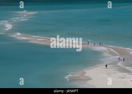 Madagaskar, Nosy Iranja, Sand Zunge, Meer, Tourismus, Stockfoto