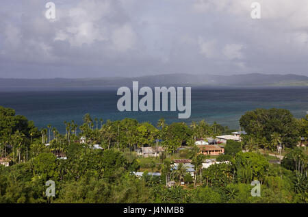 Palau, Mikronesien, Siedlung, Blick, Blick aufs Meer, Stockfoto