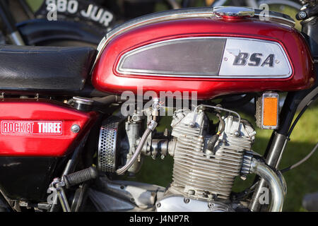 A75R Rocket drei Motorrad Stockfoto