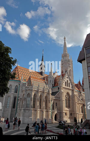 Matthiaskirche in Budapest, Ungarn. Stockfoto